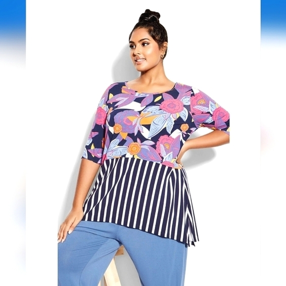 ZIM & ZOE Women's Pia Layered Tunic Top - Picture 1 of 12